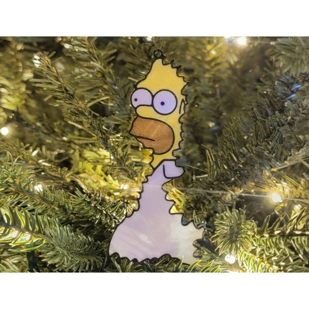 Enfeite de Natal Meme Homer Simpson | Enfeite Árvore de natal | Decoração de Natal |
