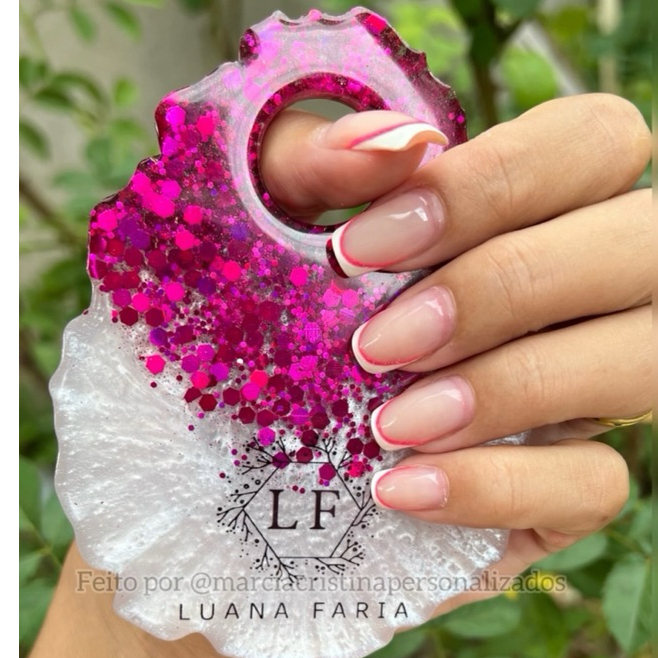 Placa de manicure | Paleta de maquiagem | Placa pix | Personalizado em resina