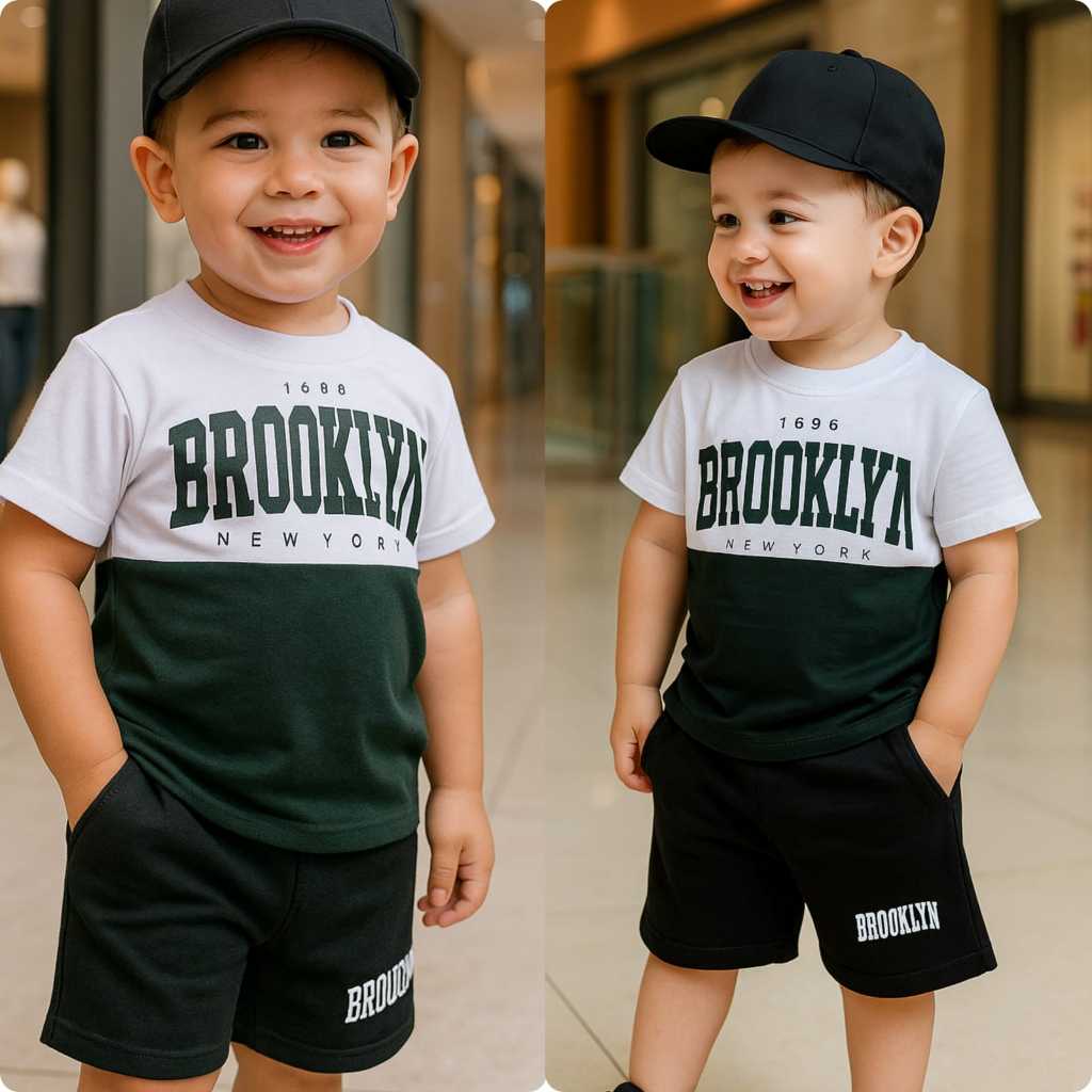 Conjunto Masculino Infantil Menino e Juvenil Blusa e Short