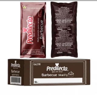 Molho Barbecue Sachet Predilecta 1cx 144uni (1 caixa com 144 unidades) em Oferta na Shopee