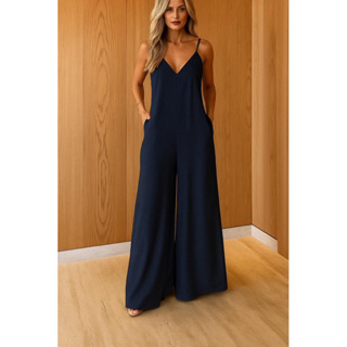 Macacão longo - Isa em Oferta na Shopee