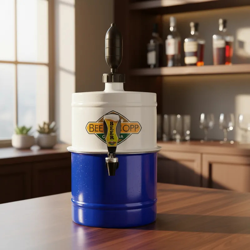 Chopeira Portátil Compacta Servir Chopp Bebidas Eventos Happy Hour 5 Litros Serpentina Alumínio