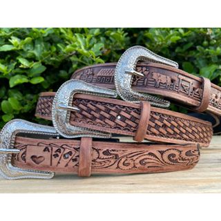 Cinto Country Rodeio Vaquejada Infantil 100% COURO BOVINO LEGITIMO fazendinha Promoção!! em Oferta na Shopee