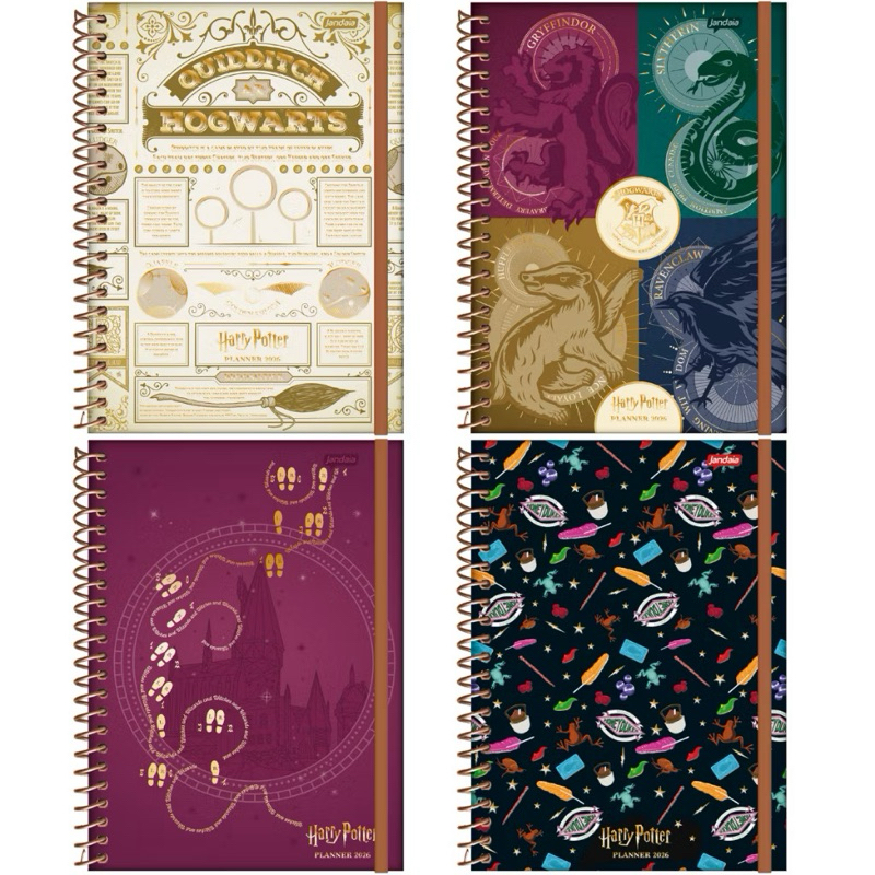 Agenda planner Harry Potter 2026 Espiral Jandaia.Oferta