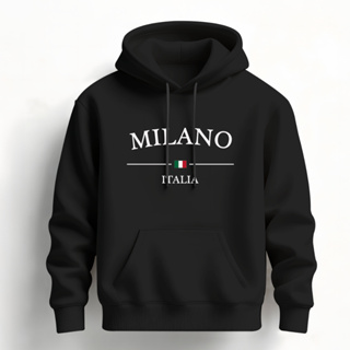 Moletom Canguru Milano Preto Premium Unissex Com Capuz 100% Algodao Varias Cores 50 em Oferta na Shopee