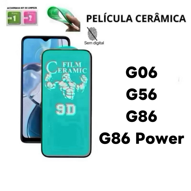 Película Cerâmica 9D Flexível Hidrogel Para Motorola G06 G56 G86 Power em Oferta na Shopee