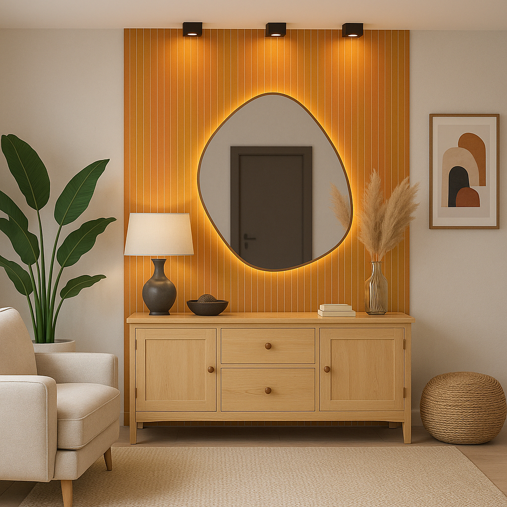 Kits até 250 Placas Ripada Painel Decorativo em Mdf de Alta Qualidade Premium 45x10cm - ENVIO FULL