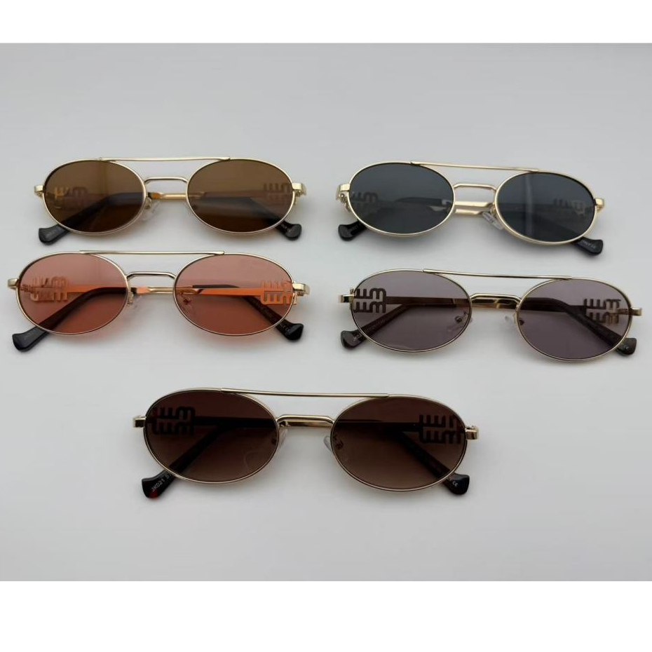 Óculos de sol MM de alta qualidade com design de ponte dupla e proteção UV 400. JK021M