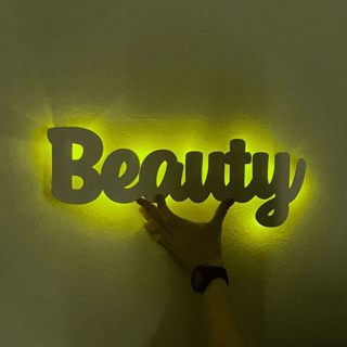 Personalize Sua Luminária de Led com Seu Nome 40cm e Cor em Oferta na Shopee