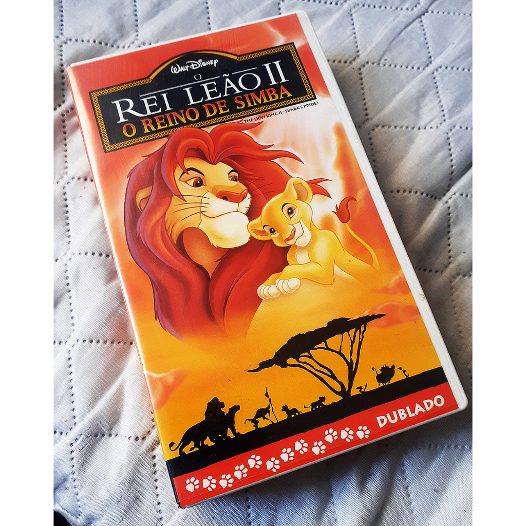 Fita VHS Walt Disney Home Video - O Rei Leão II - O Reino de Simba - Desenho Animado Dublado  VHS originais de filmes