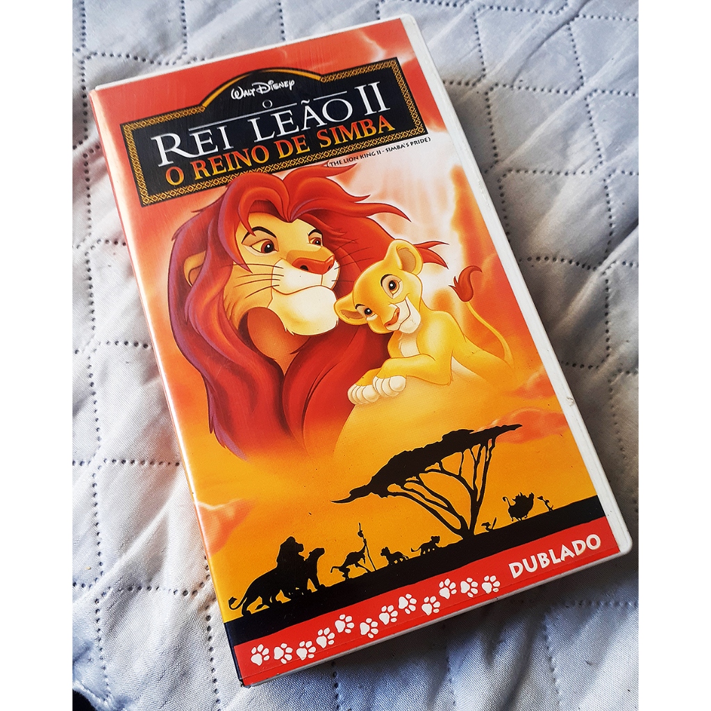 Fita VHS Walt Disney Home Video - O Rei Leão II - O Reino de Simba - Desenho Animado Dublado  VHS originais de filme