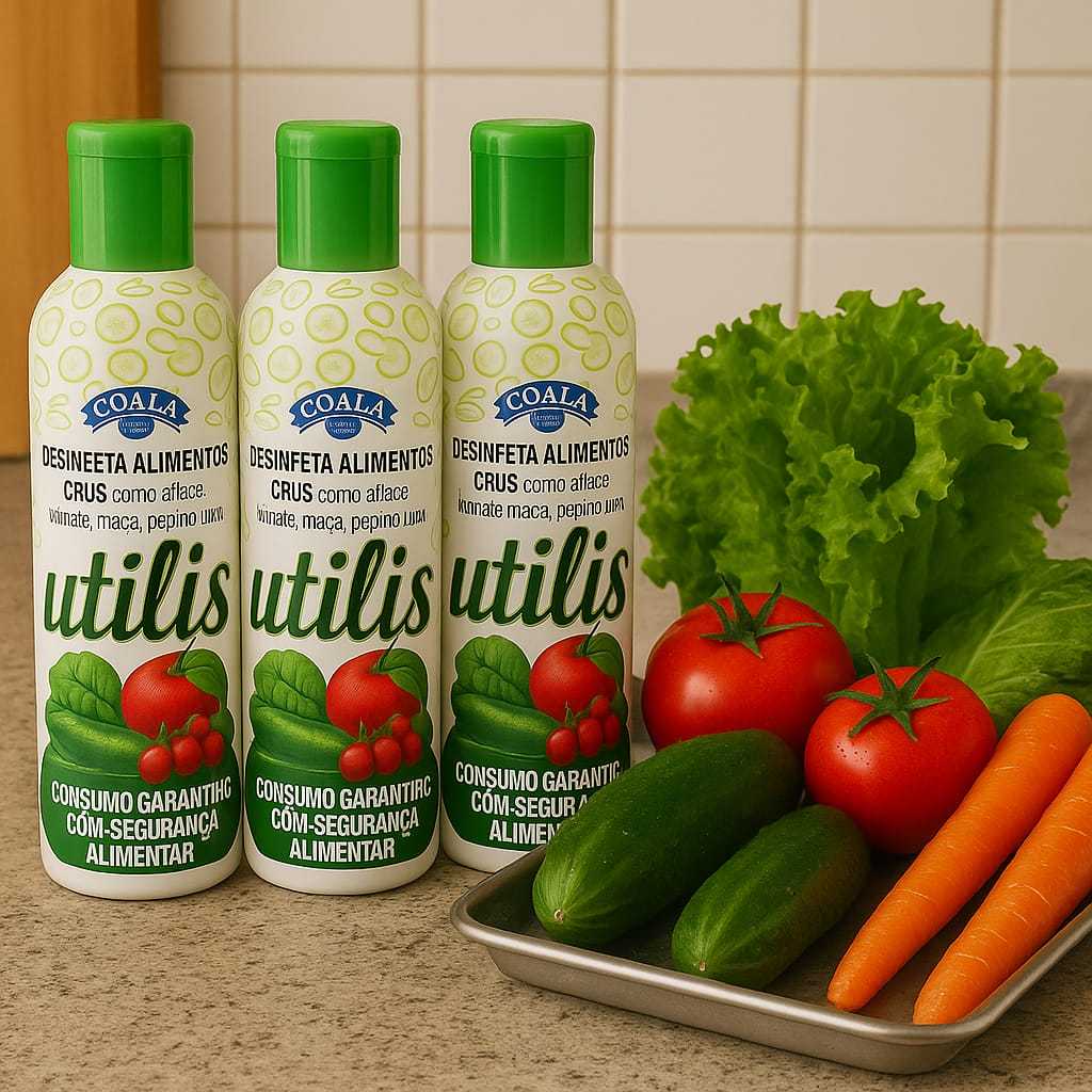 Kit 3 Desinfetante Utilis Coala para Alimentos 300ml Limpa Desinfeta frutas Verduras Legumes em Oferta na Shopee