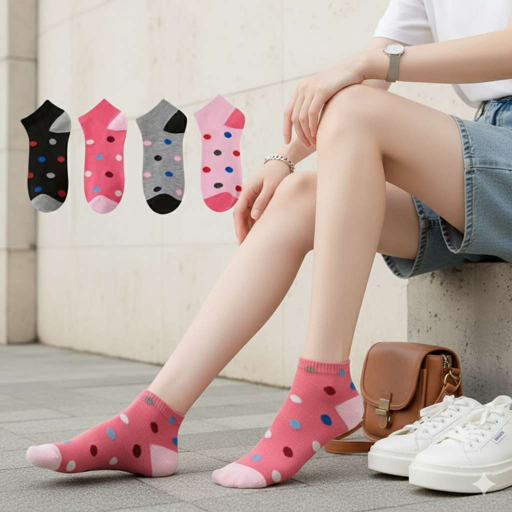 Kit 3/6/12 pares meias de femininas de Cano curto versáteis casuais, respiráveis ​​e fofas tamanho 35-40 em Oferta na Shopee