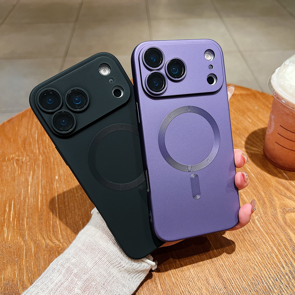 Capinha Capa Para IPhone 17 Pro 17 Pro Max Case Magnética Magsafe Anel Com Película Protetora Silico em Oferta na Shopee