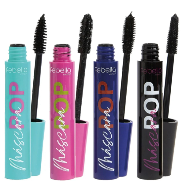 Máscara De Cílios Pop A Prova D'água - Febella em Oferta na Shopee