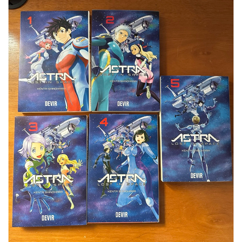 Mangá Astra Lost in Space - Coleção completa com 5 volumes