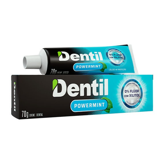 Creme Dental Dentil sem flúor 70gr KIT 24 UNIDADES