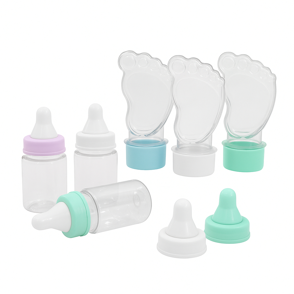 Kit 60 Lembrancinhas 30 Mamadeiras 30 Tubete Pezinho Pé Chá de Bebe Festa Chá Revelação lembrancinha em Oferta na Shopee