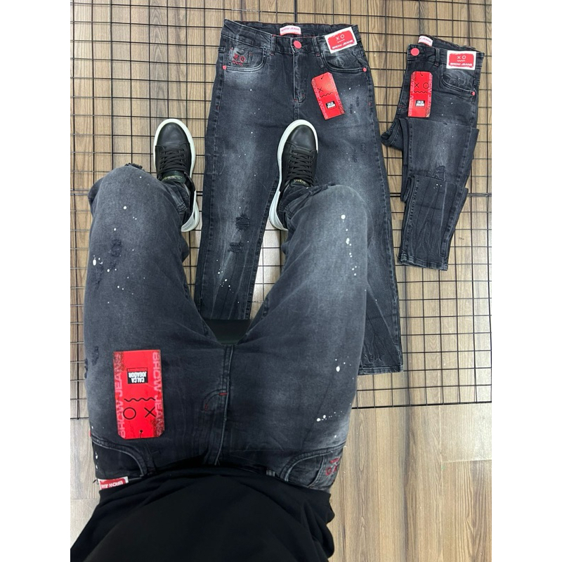 Calça destroyed Masculina estilo jogador X.O 100% Original