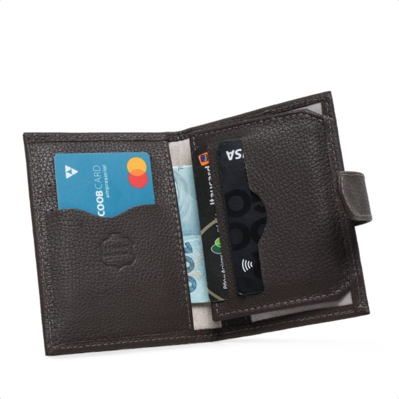 CARTEIRA FEMININA COURO LEGÍTIMO PORTA CARTÕES DOCUMENTOS PEQUENA PRÁTICA PARA LEVAR NA MÃO OU BOLSA VERSÁTIL LUXO. em Oferta na Shopee