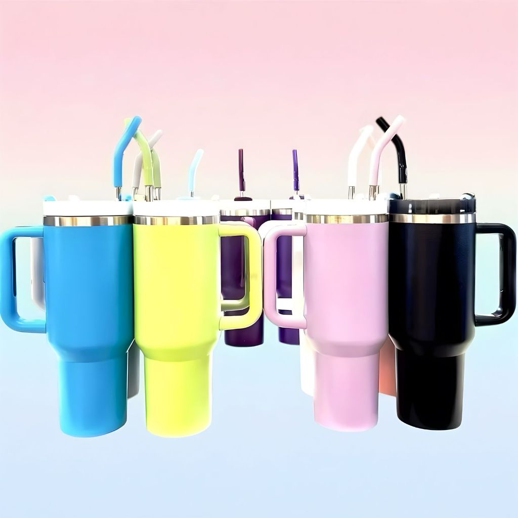 Copo Térmico 1200ml Inox Alça Flip Straw com canudo SEM LOGO  Super Qualidade em Oferta na Shopee