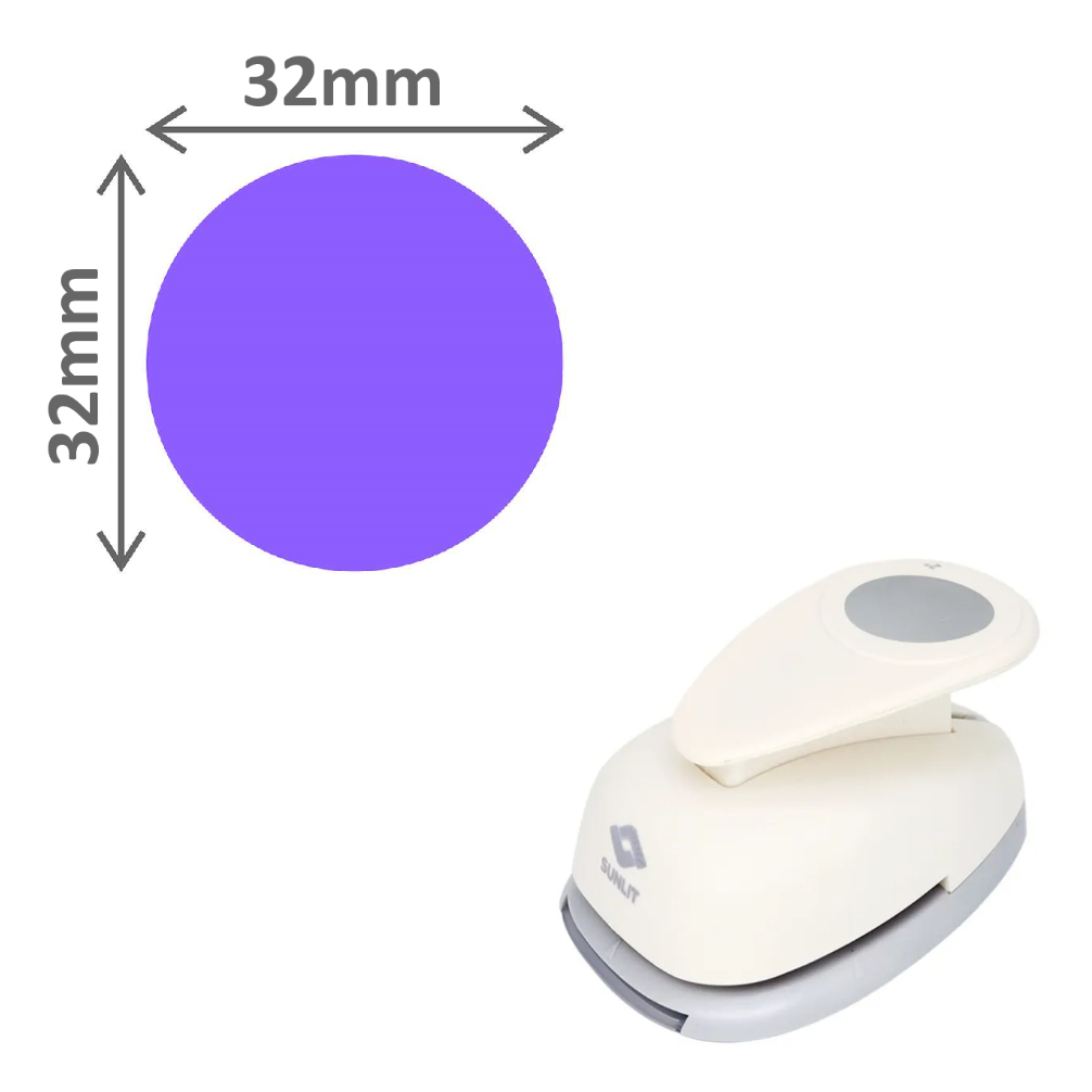 Furador Scrapbook Gigante Para Papel Circulo Liso 3,2cm (32mm) - Sunlit em Oferta na Shopee