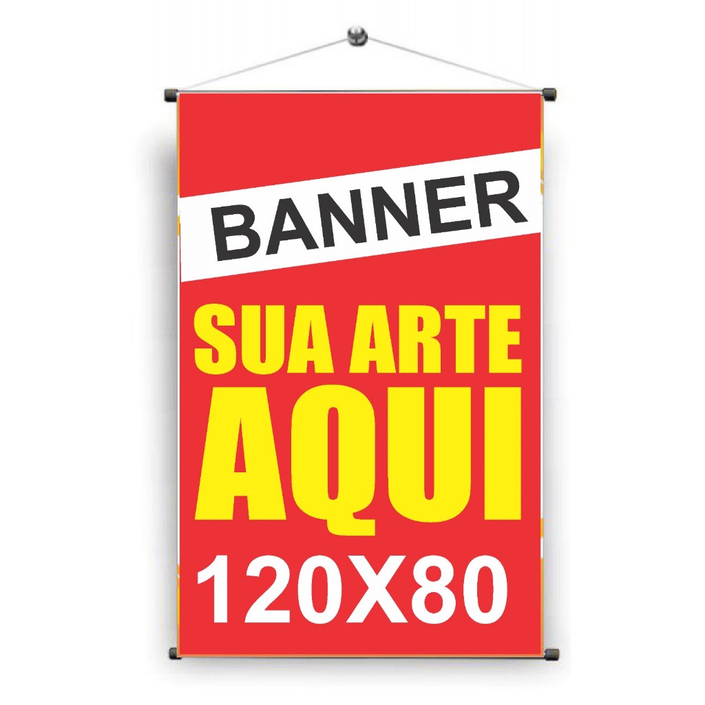 Banner 1.20x80cm Sua Arte Aqui - Impressão De Alta Qualidade - Personalizado em Oferta na Shopee