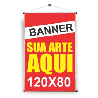 Banner 1.20x80cm Sua Arte Aqui - Impressão De Alta Qualidade - Personalizado em Oferta na Shopee