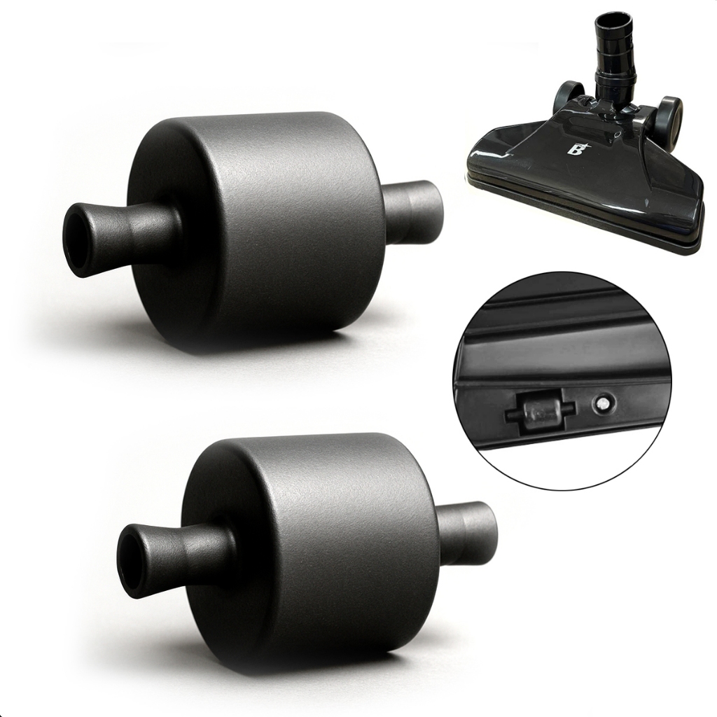 Par 2 Rodinha Roda Menor Frente Bocal Aspirador de Pó Compatível Britania Bas1295p