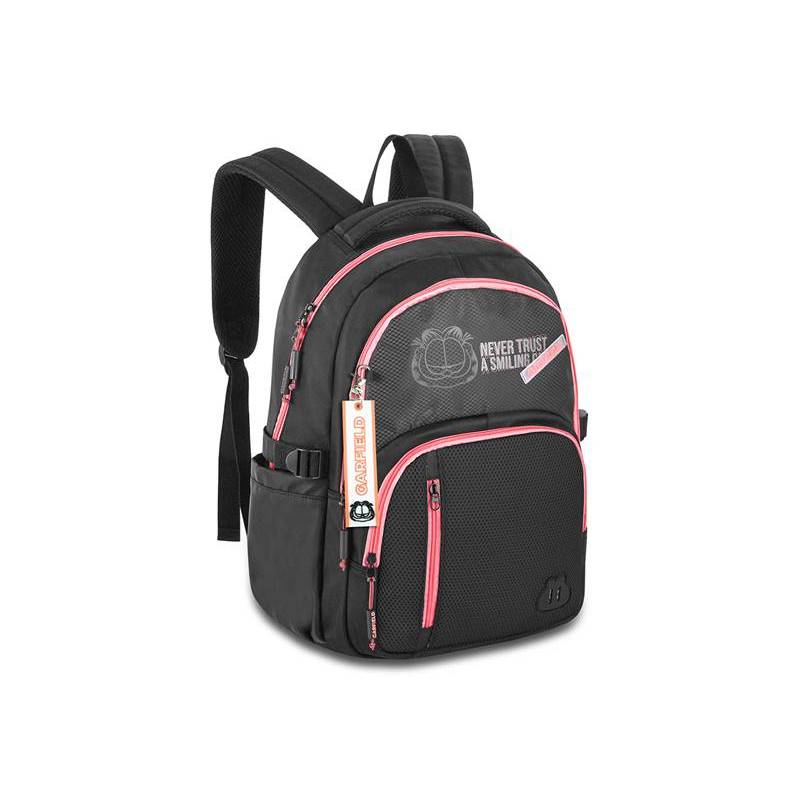 Mochila Clio Garfield Grande Reforçada Com Chaveiro