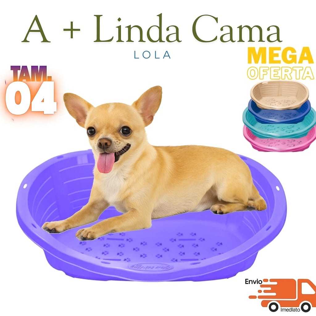Cama Eco Sustentável Para Cães Cachorro e Gatos Plástica Lavável Lola N04 Promoção Envio Imediato
