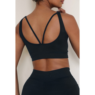 Top de Academia com Tiras Vazadas nas Costas em Suplex Power - Top Fitness Esportivo Com Sustentação em Oferta na Shopee