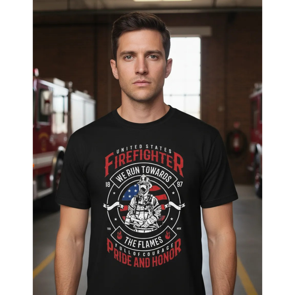 camiseta bombeiro combate contra o fogo camiseta dry fit fire, homenagem camisa bombeiro militar civil