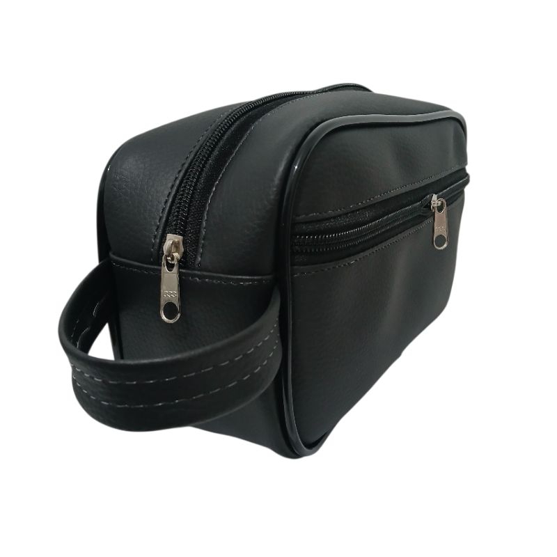 Imagem Necessaire bolsa organizadora  em couro sintético espaçosa ideal para viagem