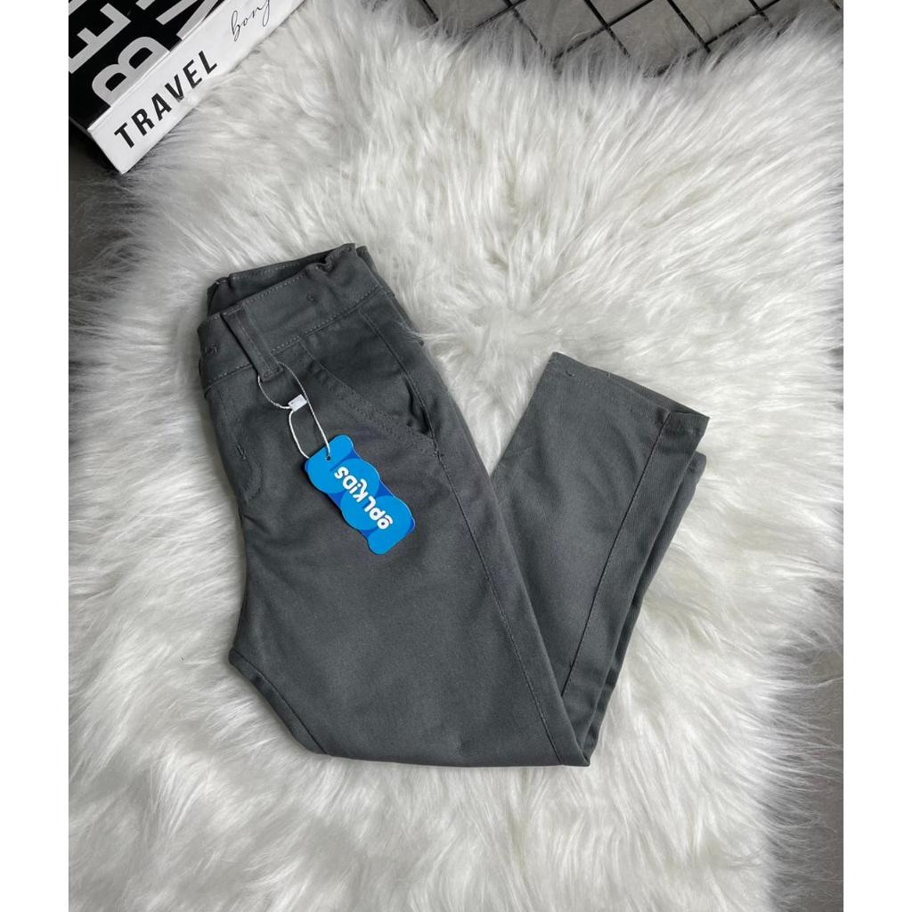 Calça Sarja Infantil Cinza Bolso Embutido Menino