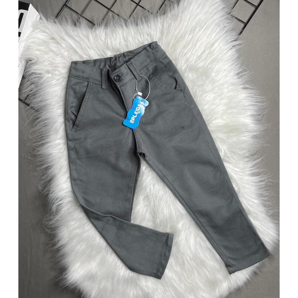 Calça Sarja Cinza Bolso Embutido Infantil Menino