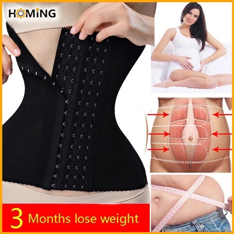 Cinta Modeladora de Cintura Corset Cinta Modeladora Feminina Barriga Pós-Parto em Oferta na Shopee