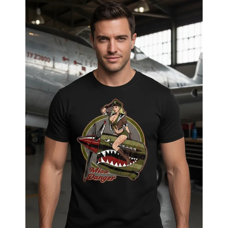 Camiseta Segunda Guerra Mundial Aviação militar caça bombardeiro camiseta aviões em dry fit prêmio manga curta