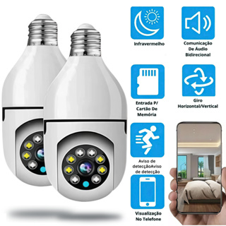 Câmera Segurança 360 Infravermelho Sem Fio Wifi Mini IP Câmera em Oferta na Shopee