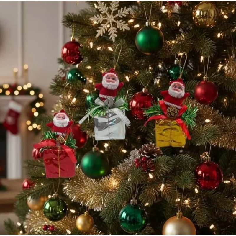 ENFEITE NOEL NA CAIXINHA PRESENTE | TAM.: 3x3CM | NATAL | ENFEITE | ÁRVORE DE NATAL | DECORAÇÃO NATALINA