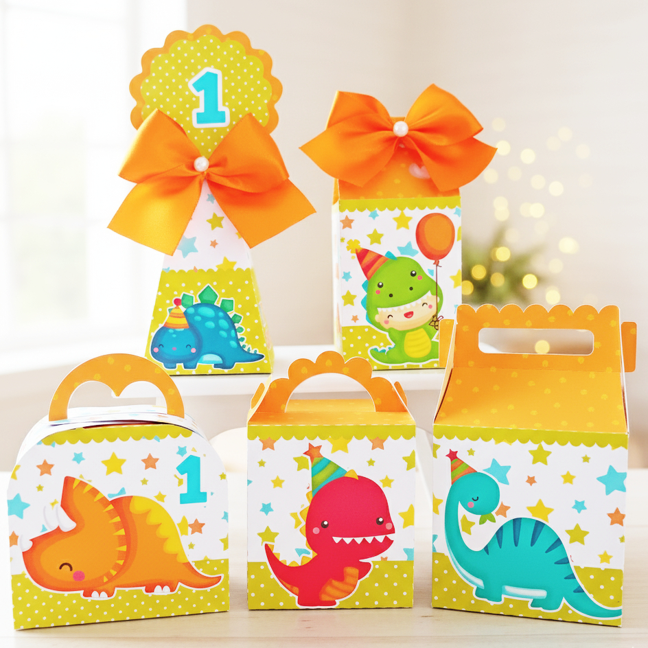 Kit Festa Dinossauros Dino Baby | Caixinhas Personalizadas Aniversário Lembrancinhas Mimos
