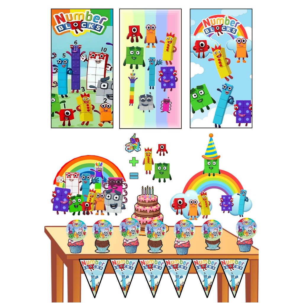 Kit só um bolinho - Number Blocks em Oferta na Shopee