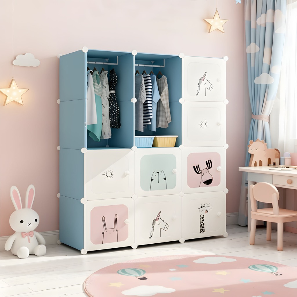 Guarda-Roupa Modular Plástico Grande 、 Cabideiro, Estante Versátil, Estilos Variados em Oferta na Shopee