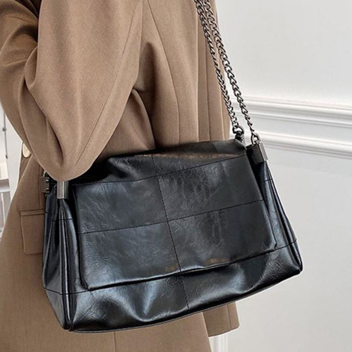Especial Jaedo Bolsa de Ombro Feminina, Bolsa Grande em Couro Pu, Bolsa Transversal Impermeável, Bolsa de Mão — R$ 99,00 em Shopee