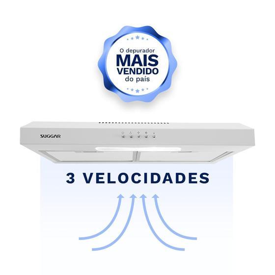 Depurador e Exaustor de Ar Suggar Slim 60 Cm Dps16 Branco em Oferta na Shopee