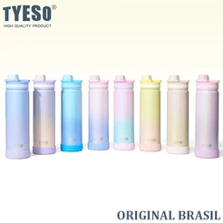 [MODELO EXCLUSIVO] TYESO Garrafa Térmica garrafa espacial Quente & Frio Com lsolamento Térmico De Grande Capacidade