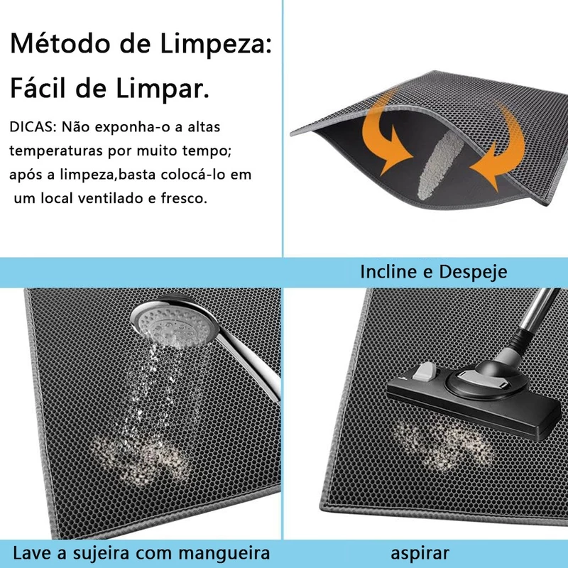 Tapete Higiênico de EVA para Gato 78x62cm Lavável — foto 2