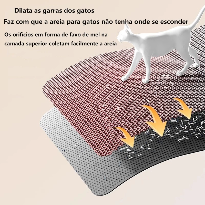 Tapete Higiênico de EVA para Gato 78x62cm Lavável — foto 8
