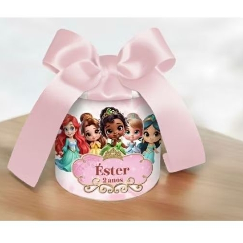 Tubolata Personalizada 5x6 cm Princesas• Lembrancinha Festa Infantil • Aniversário • Chá de Bebê •