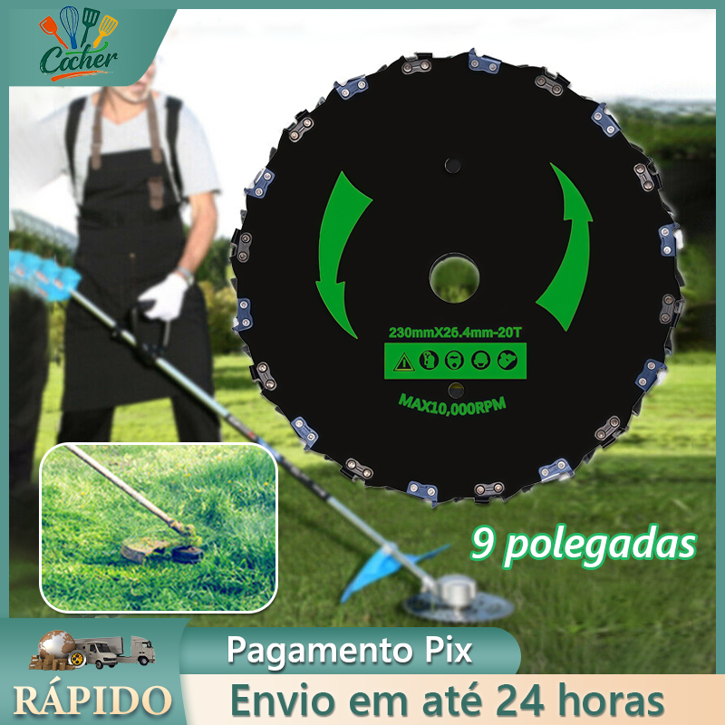 Disco de 20 Dentes para Roçadeira em Aço de Alta - Durabilidade e Eficiência no Corte de Vegetação